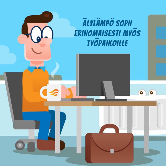 Älylämpösarjakuva - Työpaikalla